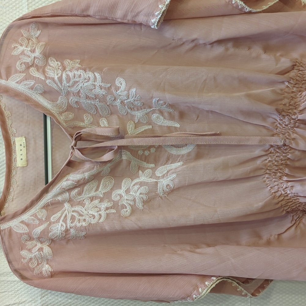 BLVD Embroidered Top